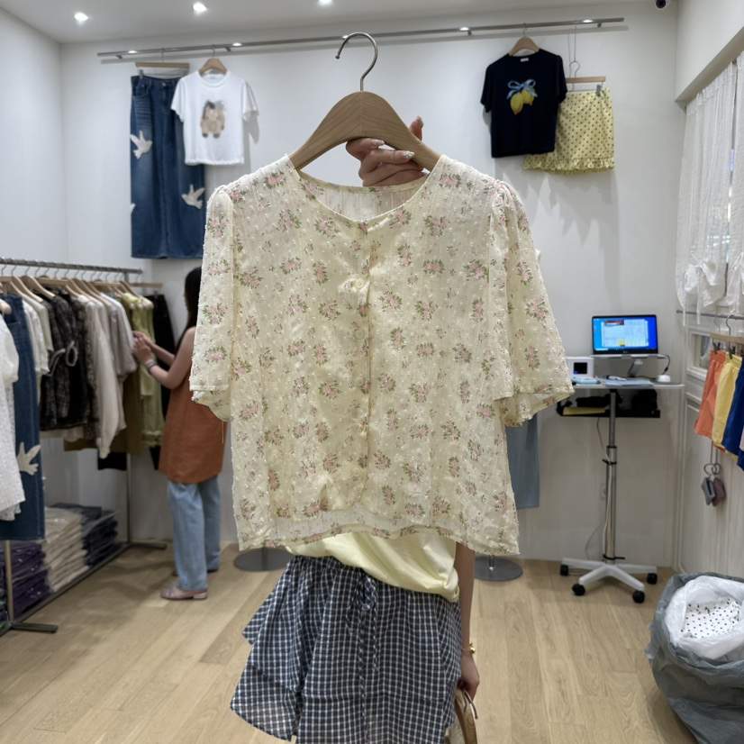 FURE東大門㊣直郵女裝新品職業人氣真品熱賣25春夏襯衫蕾絲衫FURE襯衫/蕾絲衫