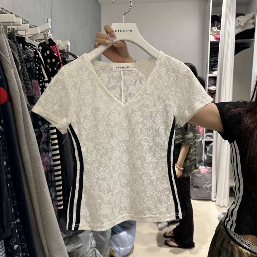 RIBBON東大門㊣實拍女士新品熱賣人氣真品時尚休閑襯衫蕾絲衫RIBBON襯衫/蕾絲衫