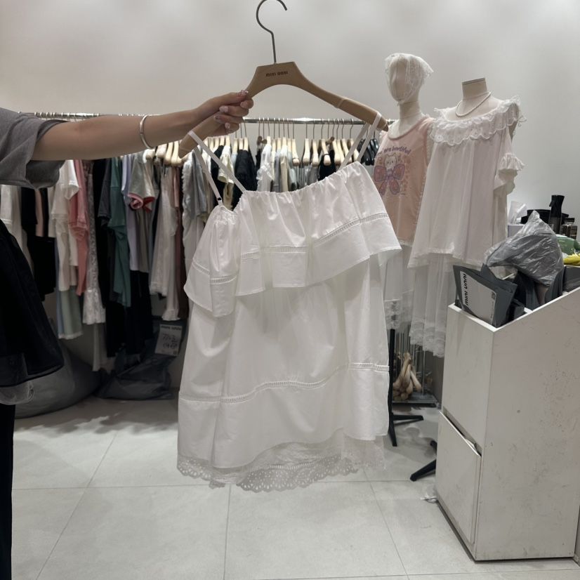 MINI UNNI韓國代購㊣女裝新款時尚職業25春夏休閑吊帶背心MINI UNNI吊帶/背心