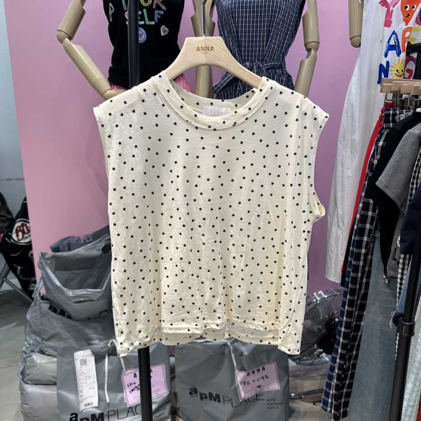 ANNA韓國直郵㊣女裝新品推薦職業休閑熱賣25春夏真品吊帶背心ANNA吊帶/背心