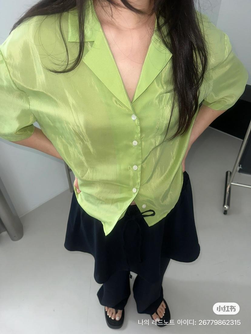 MURS東大門㊣實拍女士新款熱賣真品職業25春夏人氣襯衫蕾絲衫MURS襯衫/蕾絲衫