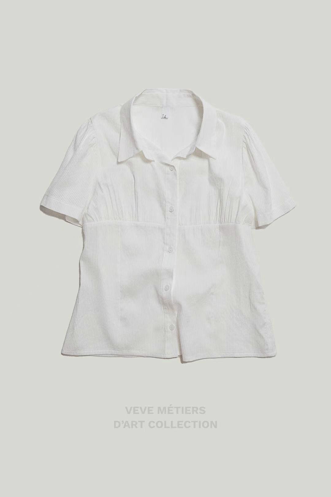 VEVE東大門㊣代購女裝新品時尚休閑25春夏人氣推薦襯衫蕾絲衫VEVE襯衫/蕾絲衫