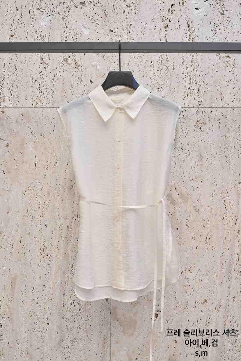 BLOSSOM東大門㊣實拍女裝新品25春夏熱賣職業襯衫蕾絲衫含腰繩BLOSSOM襯衫/蕾絲衫