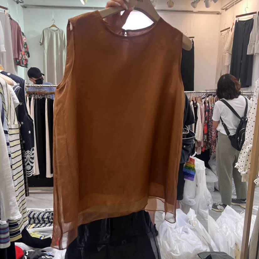 EUM東大門㊣代購女士新款時尚推薦真品熱賣休閑25春夏吊帶背心EUM吊帶/背心