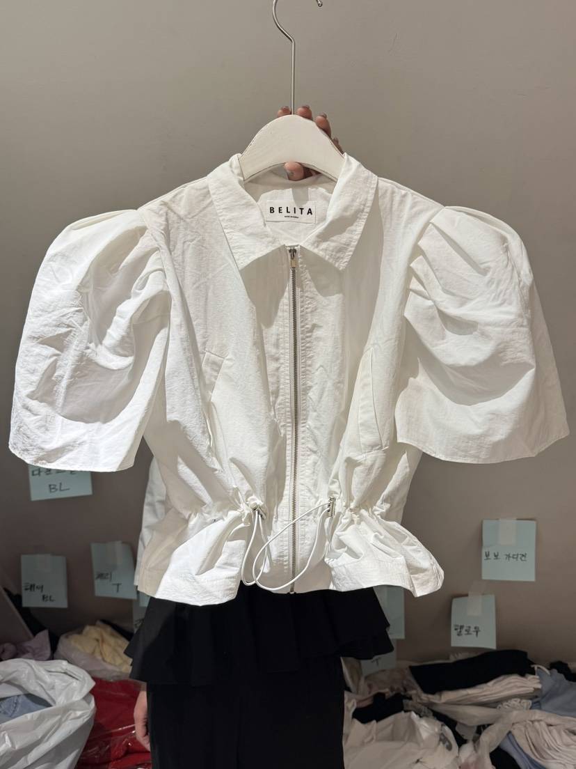 BELITA-L韓國直郵㊣女裝新品熱賣真品職業推薦25春夏襯衫蕾絲衫BELITA-L襯衫/蕾絲衫