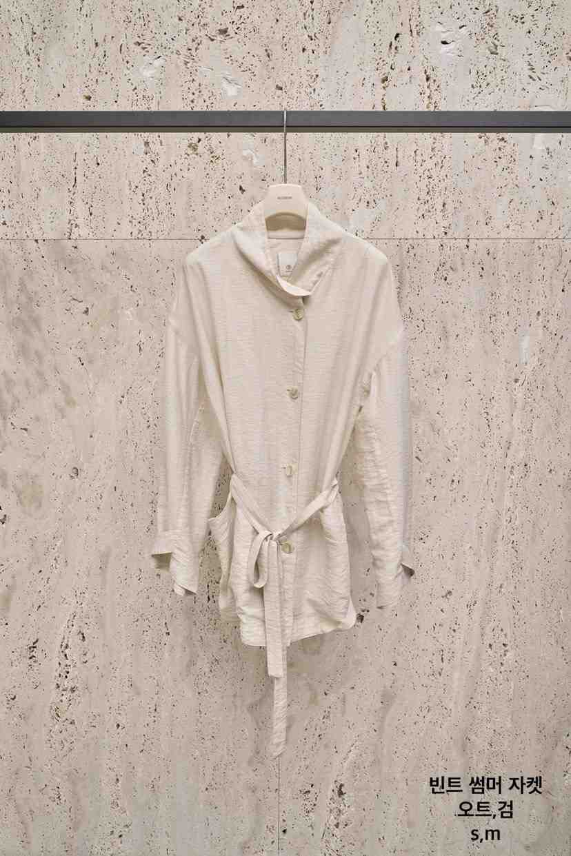 BLOSSOM韓國直郵㊣女裝新品25春夏人氣真品推薦熱賣夾克含腰帶BLOSSOM夾克