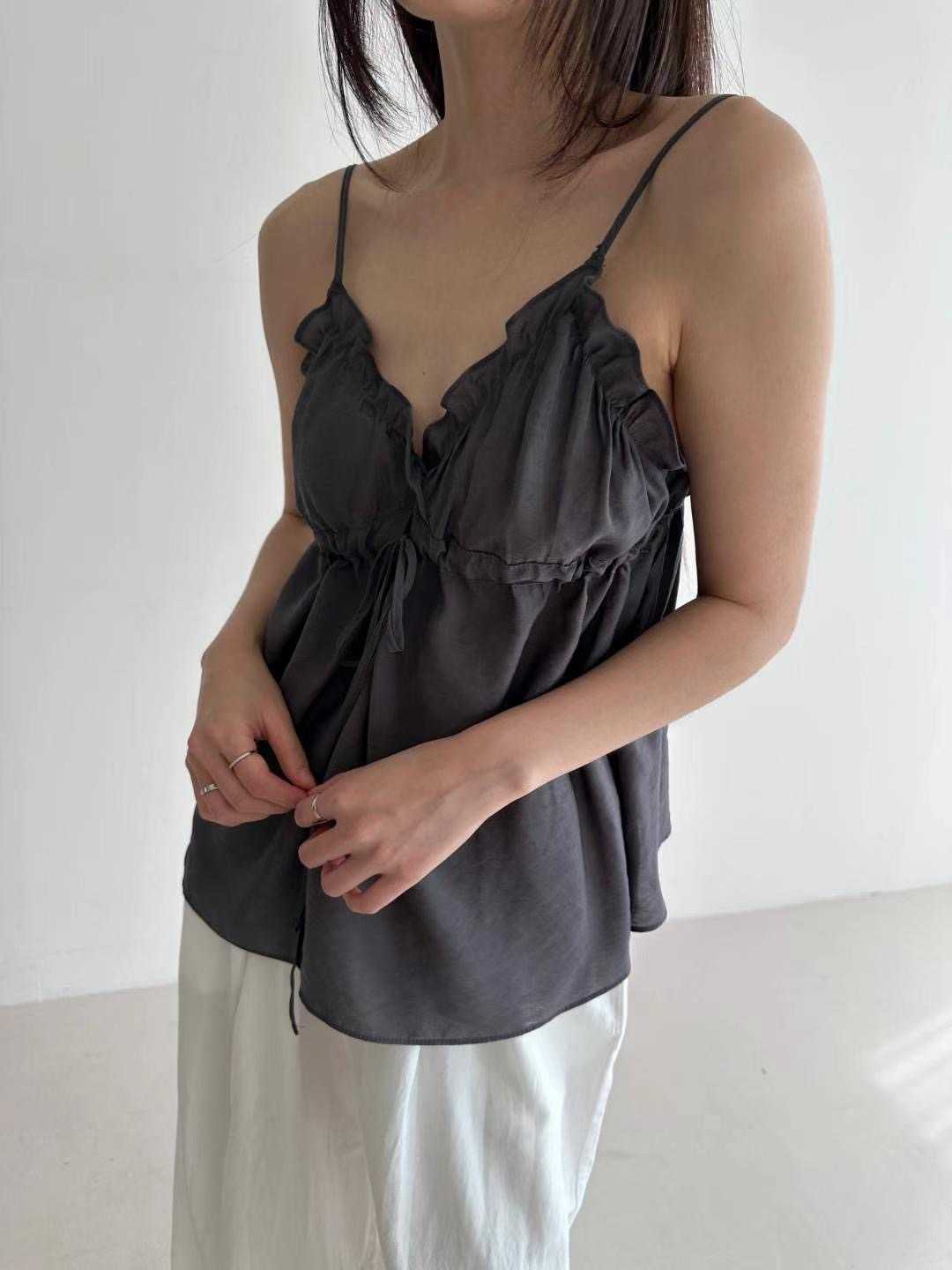 CYLINDER韓國直郵㊣女裝新品熱賣25春夏推薦職業時尚吊帶背心CYLINDER吊帶/背心