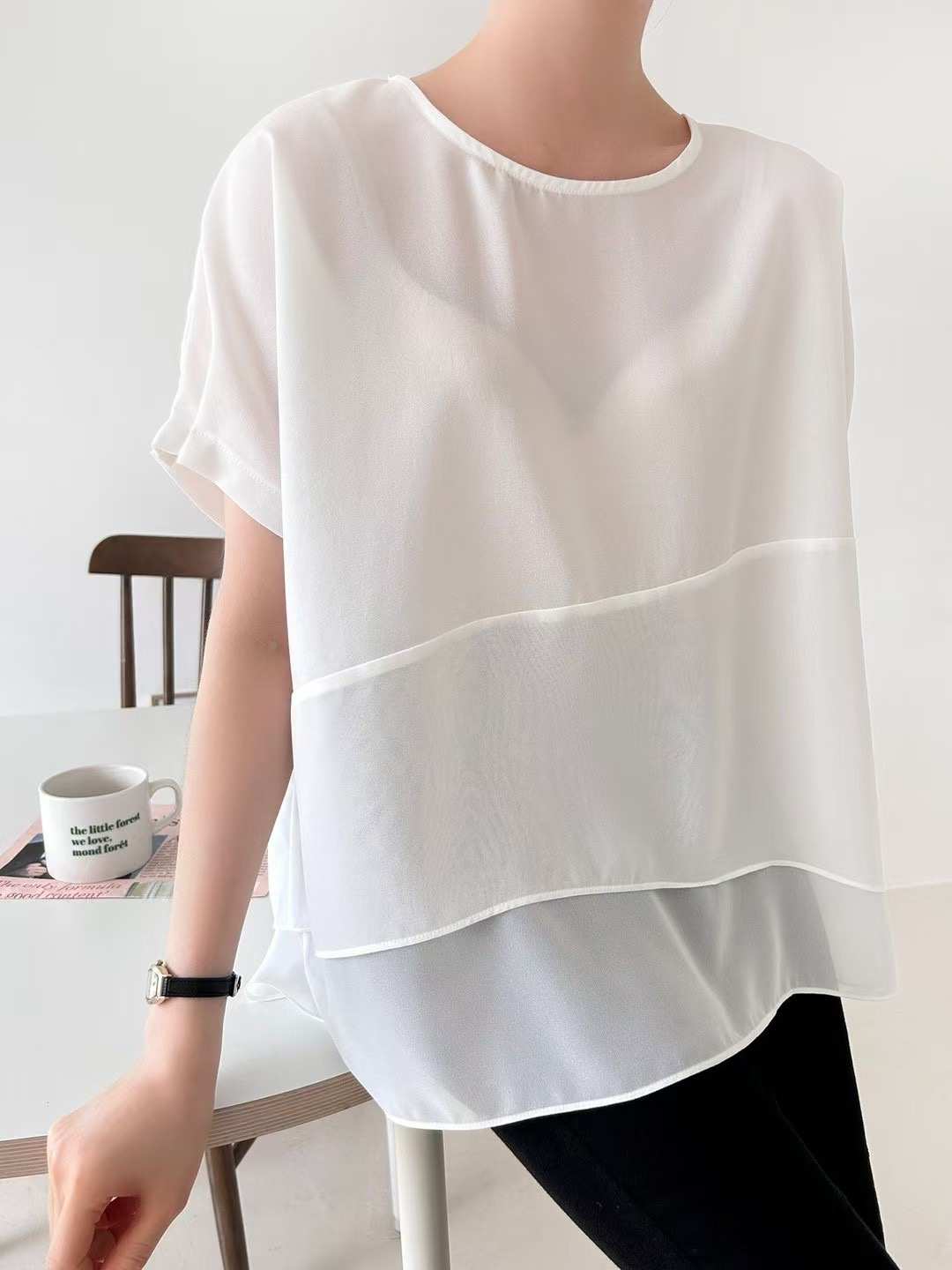 DAILY PROJECT-데일리프로젝트-T東大門㊣代購女裝新品25春夏襯衫蕾絲衫DAILY PROJECT襯衫/蕾絲衫