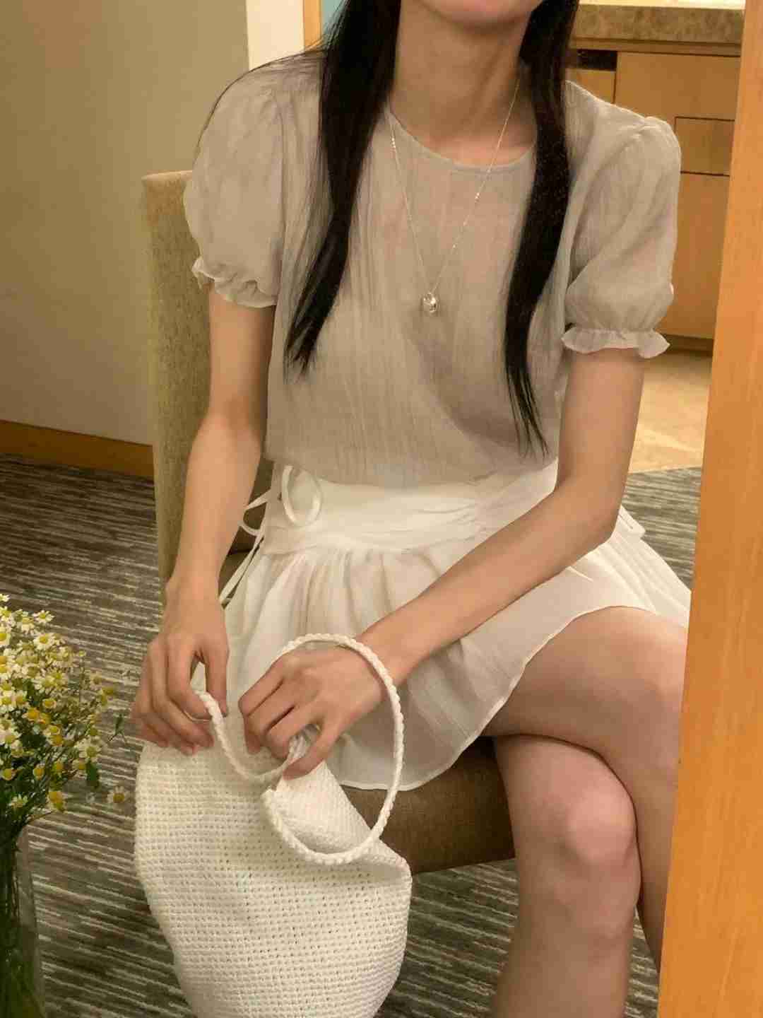 FLUTTER東大門㊣直郵女士新品職業時尚推薦熱賣25春夏襯衫蕾絲衫FLUTTER/INOUF襯衫/蕾絲衫