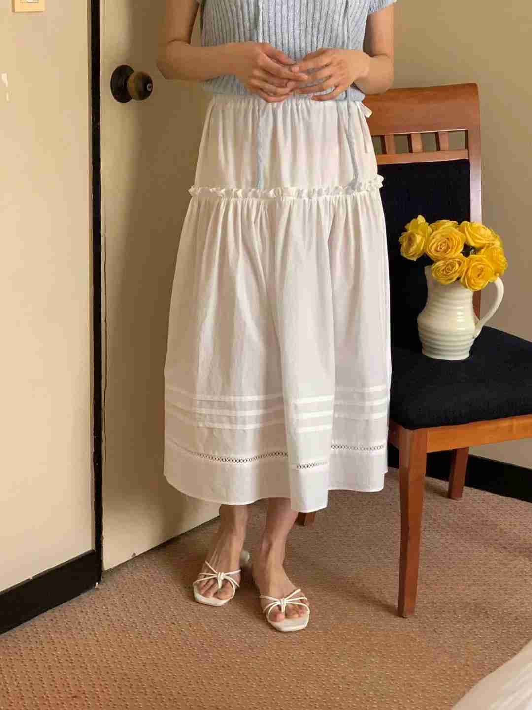 FLUTTER東大門㊣代購女裝新品25春夏休閑熱賣人氣職業時尚長裙FLUTTER/INOUF長裙