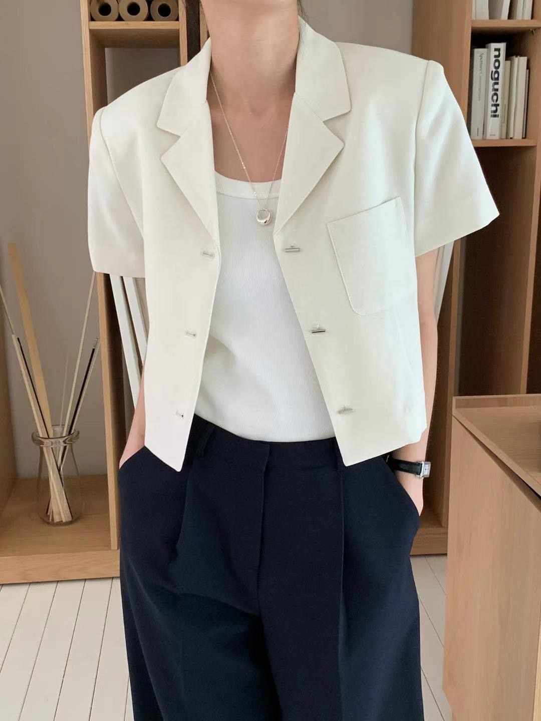 FLUTTER東大門㊣代購女士新品時尚25春夏職業休閑推薦熱賣夾克FLUTTER/INOUF夾克