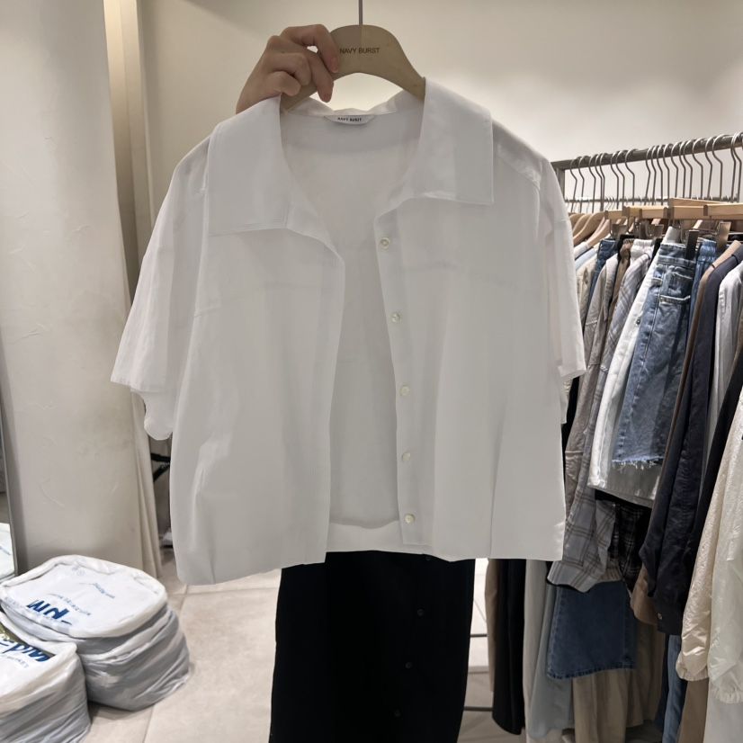 NAVYBURST東大門㊣實拍女士新款25春夏休閑熱賣真品襯衫蕾絲衫NAVY BURST襯衫/蕾絲衫