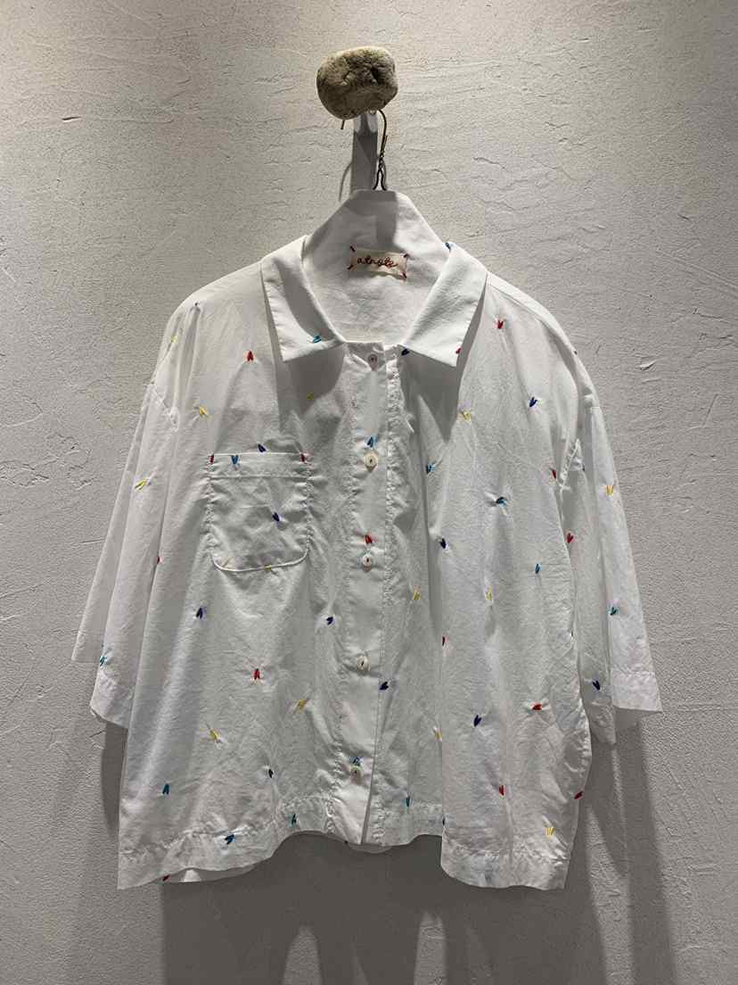 AT NOTE東大門㊣直郵女士新品真品職業25春夏襯衫蕾絲衫刺繡AT NOTE襯衫/蕾絲衫