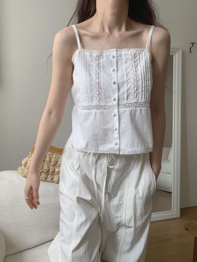 JKICHI韓國代購㊣女裝新品休閑25春夏人氣推薦時尚吊帶背心JKICHI吊帶/背心