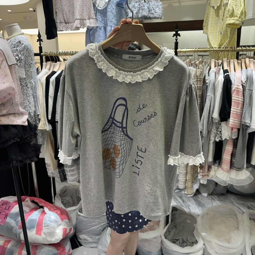 BE&amp;BE韓國代購㊣女士新品25春夏熱賣推薦時尚真品職業T恤BE&beT恤