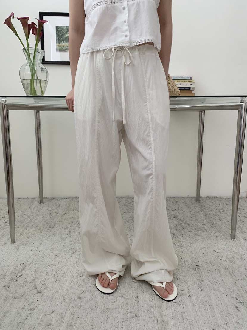 JKICHI東大門㊣代購女士新品真品25春夏時尚休閑褲口袋蕾絲JKICHI休閑褲
