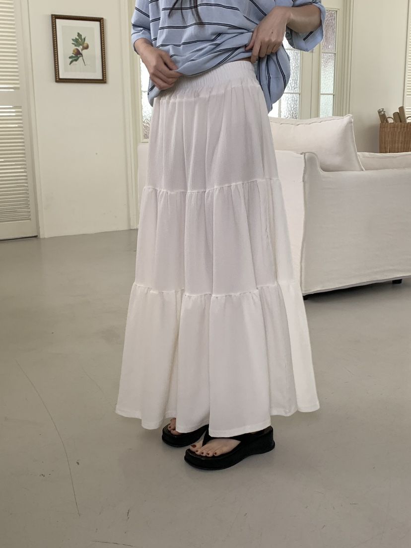 FRILL-T東大門㊣代購女士新款真品熱賣職業休閑25春夏長裙FRILL-T長裙