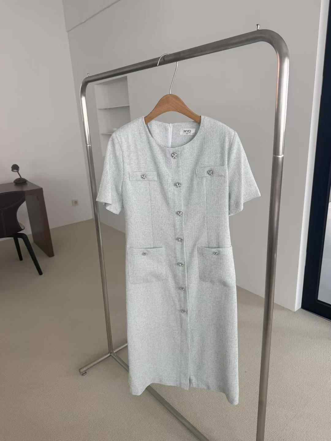 MYO韓國代購㊣女士新品25春夏推薦職業真品時尚休閑人氣連衣裙MYO連衣裙