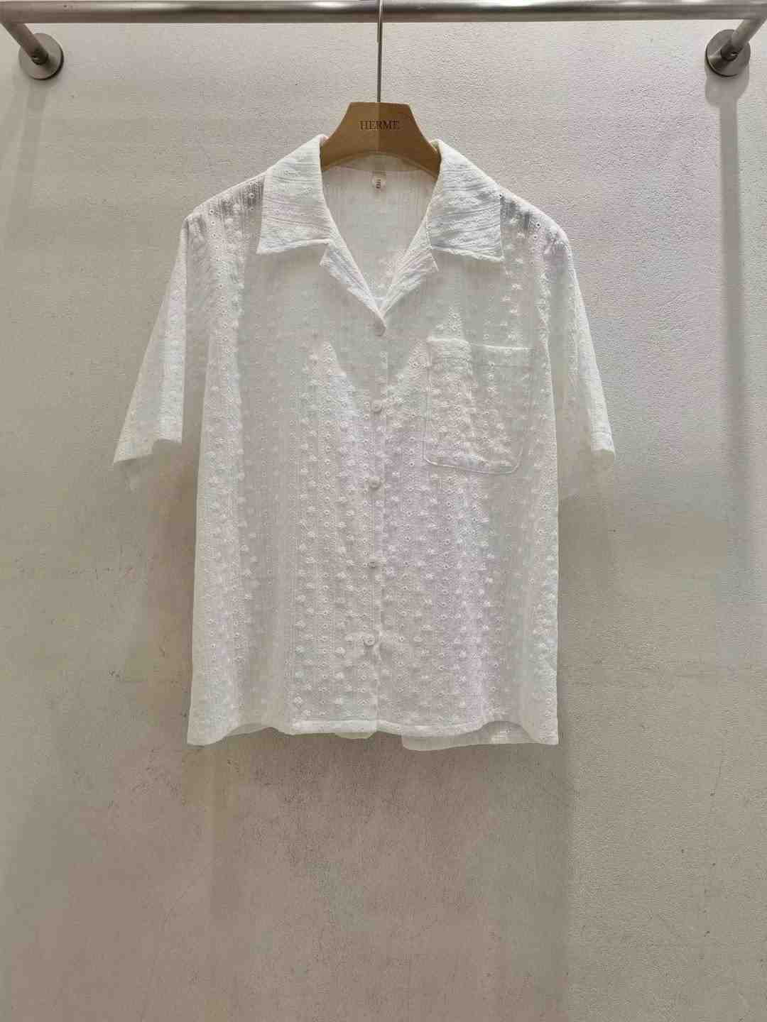 HERME韓國直郵㊣女裝新品職業休閑真品人氣時尚推薦襯衫蕾絲衫HERME襯衫/蕾絲衫