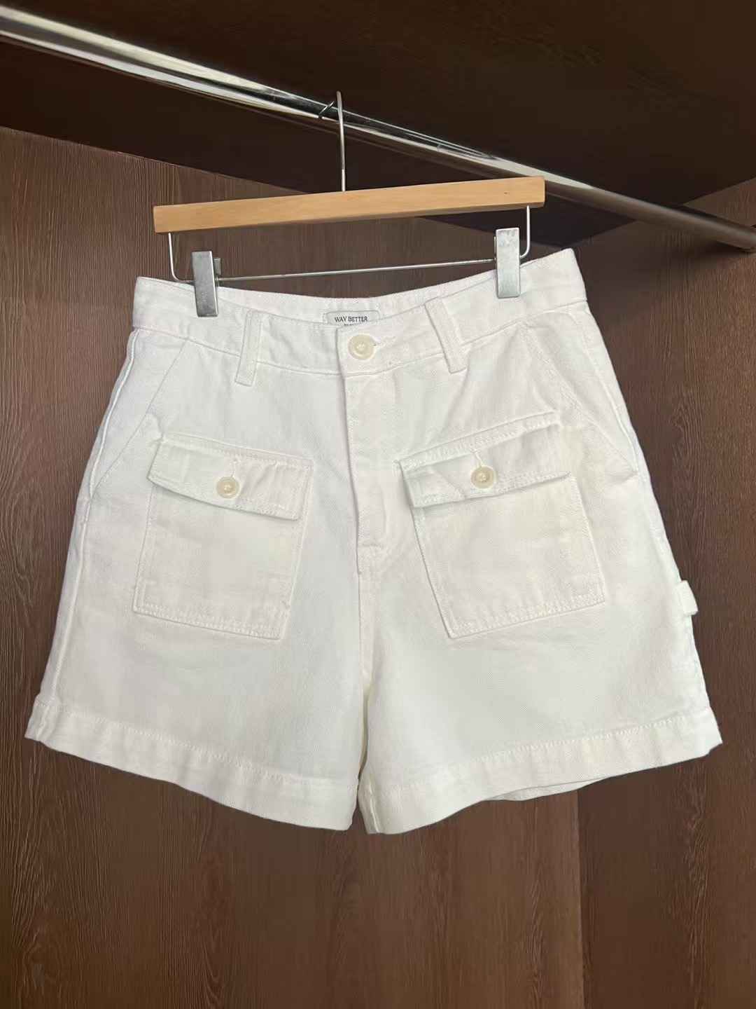 WAYBETTER東大門㊣實拍女士新品25春夏休閑職業熱賣短褲口袋WAYBETTER短褲