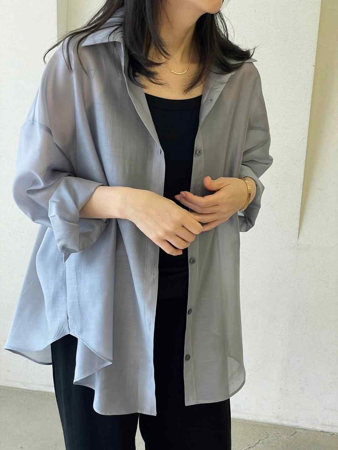1mm東大門㊣代購女士新款熱賣休閑職業25春夏推薦襯衫蕾絲衫1mm襯衫/蕾絲衫