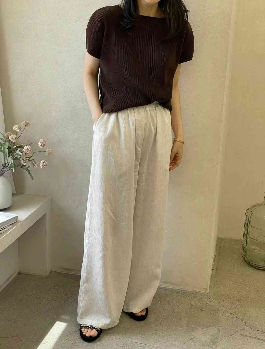 1mm東大門㊣實拍女士新款推薦時尚熱賣職業25春夏人氣休閑褲1mm休閑褲