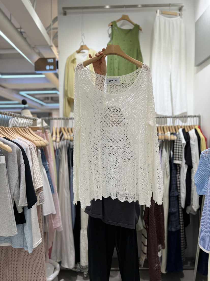 OLA東大門㊣實拍女士新品休閑職業真品推薦25春夏時尚針織衫mellor/OLA針織衫