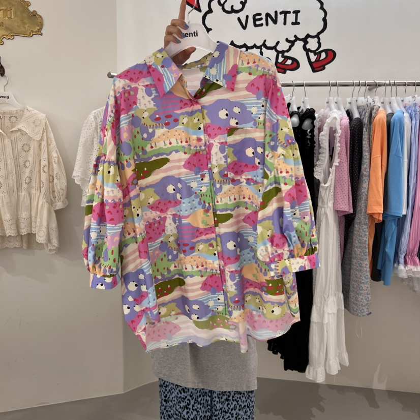 VENTI東大門㊣實拍女裝新品時尚真品熱賣推薦休閑襯衫蕾絲衫VENTI襯衫/蕾絲衫