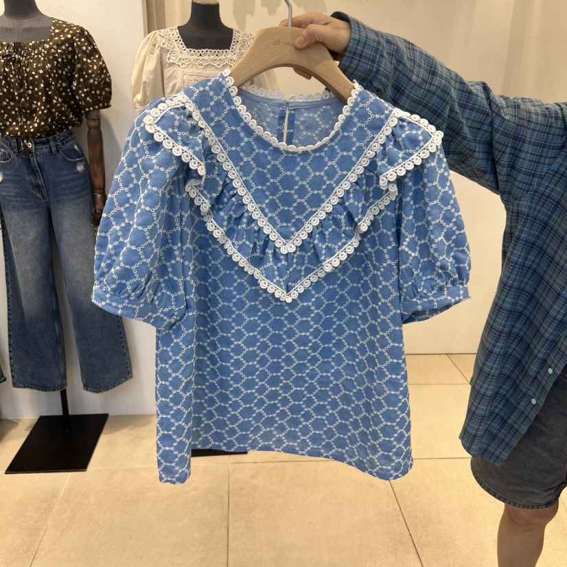 2nd B-S東大門㊣代購女裝新品職業時尚推薦休閑襯衫蕾絲衫2nd B-S襯衫/蕾絲衫
