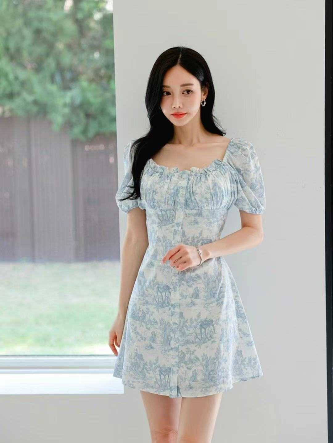 Ruhot韓國直郵㊣女裝新款推薦真品職業時尚25春夏人氣連衣裙Ruhot連衣裙