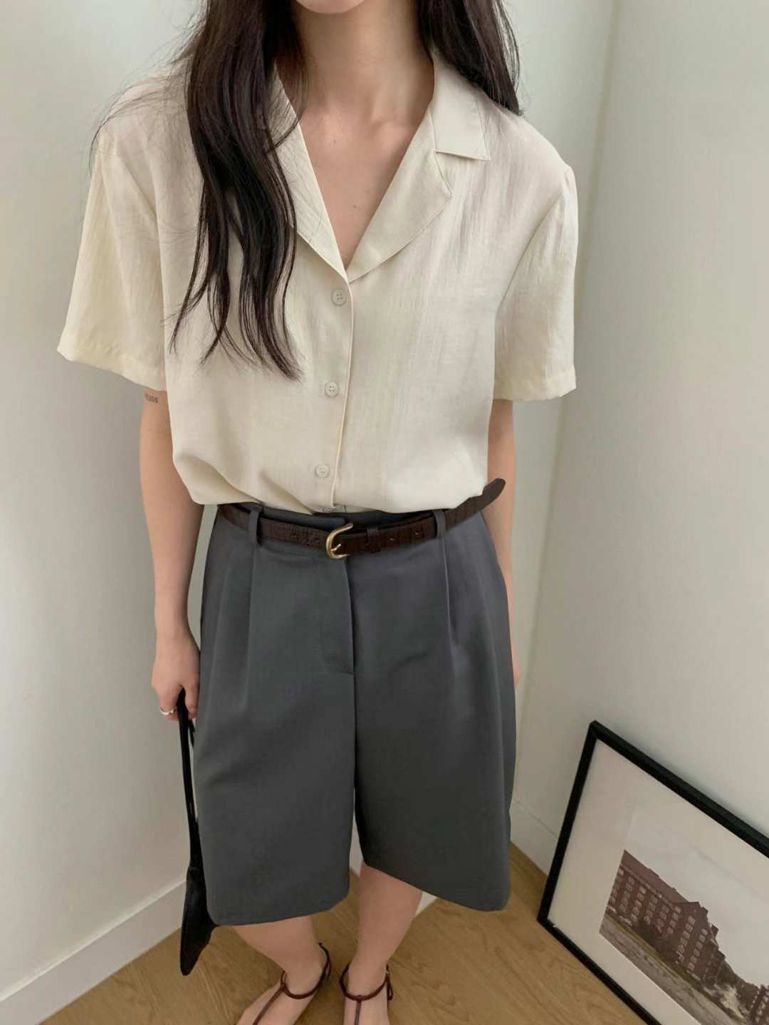 LIBRE東大門㊣直郵女裝新款真品熱賣人氣時尚推薦襯衫蕾絲衫HAY KNOCK襯衫/蕾絲衫