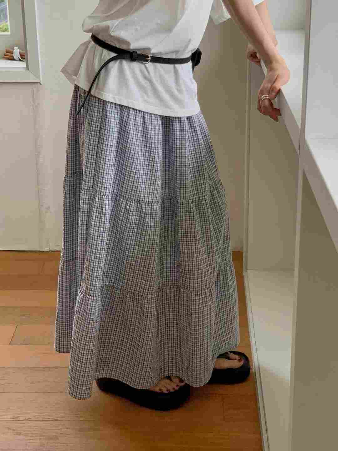 LIBRE韓國代購㊣女士新款熱賣25春夏人氣時尚休閑職業推薦長裙HAY KNOCK長裙