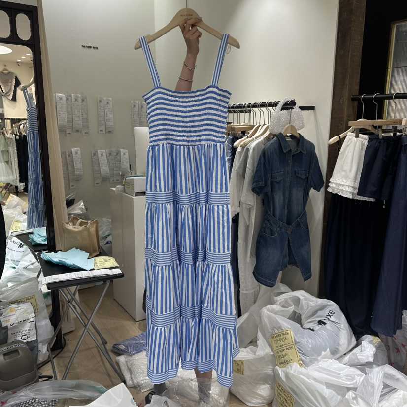 THEMORYPARK東大門㊣直郵女士新品熱賣職業人氣時尚連衣裙海軍THE MORY PARK連衣裙