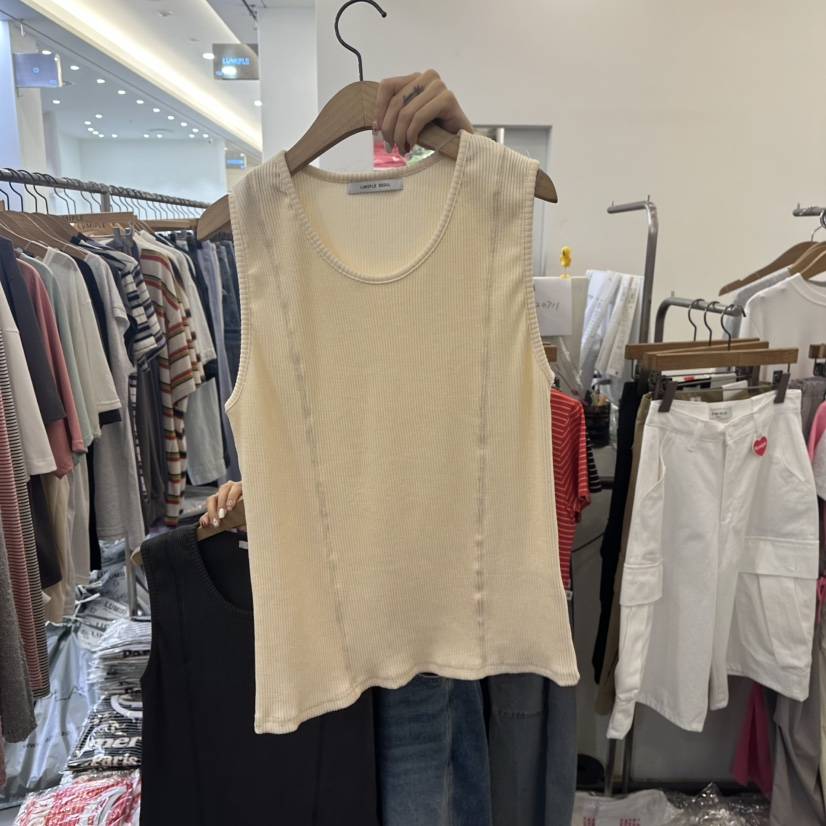 LUMIPLE韓國代購㊣女士新品時尚職業25春夏熱賣推薦吊帶背心LUMIPLE吊帶/背心