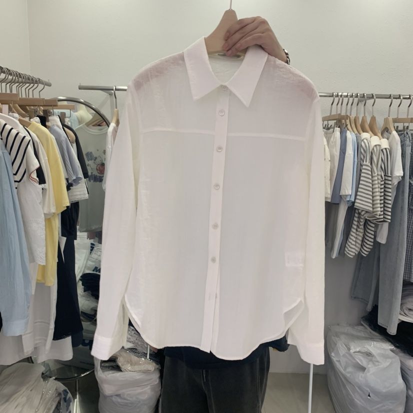 LELEN東大門㊣代購女裝新品真品25春夏人氣時尚襯衫蕾絲衫鏤空LELEN襯衫/蕾絲衫