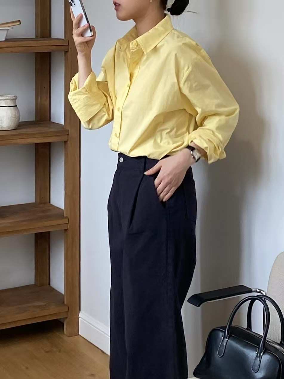 AMU東大門㊣代購女裝新款休閑熱賣人氣25春夏時尚襯衫蕾絲衫CLOSER襯衫/蕾絲衫
