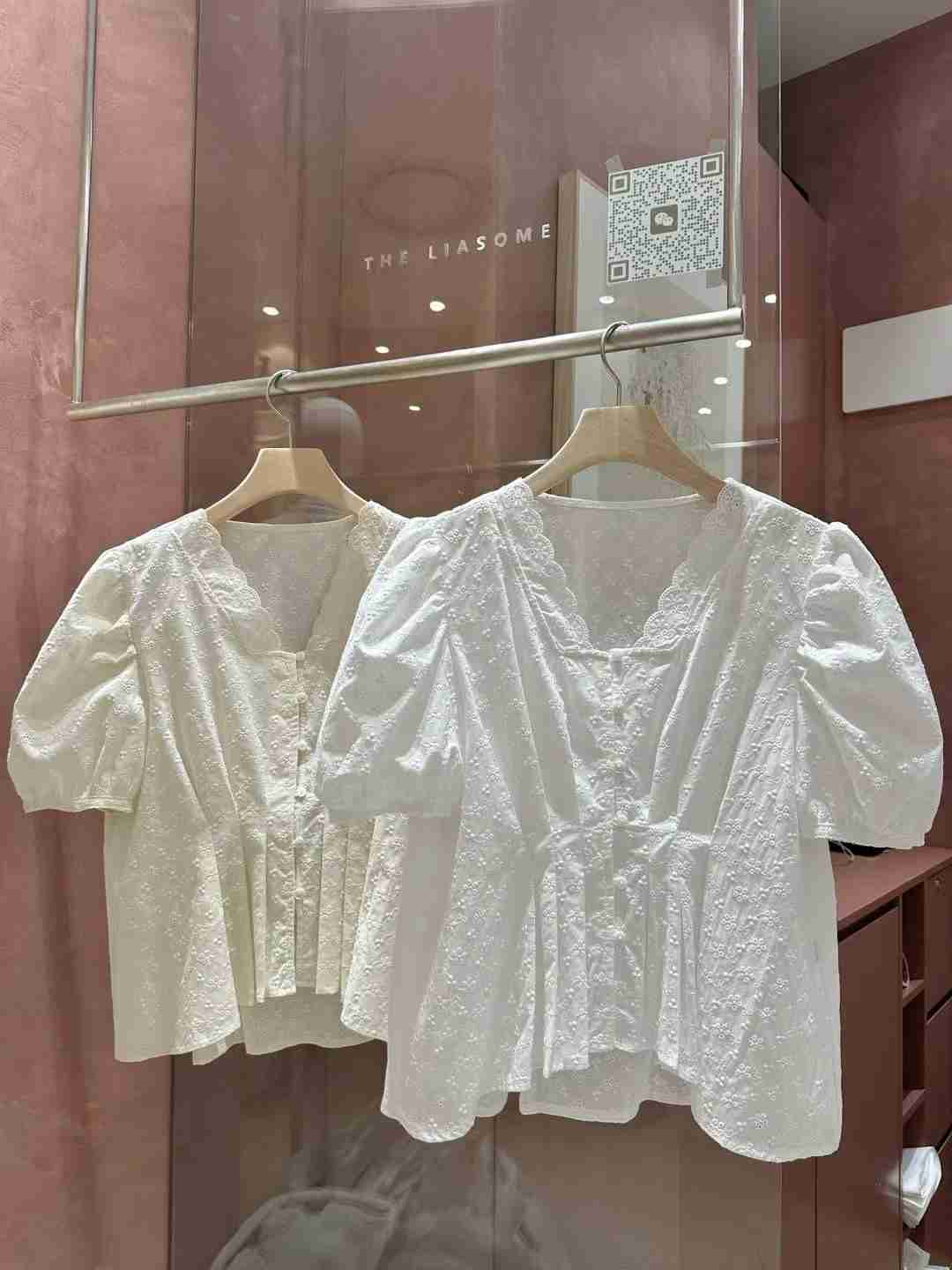 THE LIASOME韓國直郵㊣女裝新品25春夏熱賣人氣襯衫蕾絲衫THE LIASOME襯衫/蕾絲衫