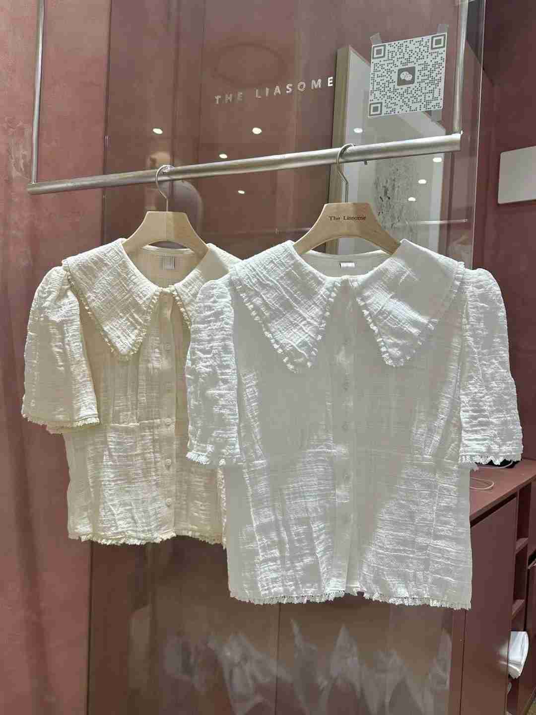 THE LIASOME韓國直郵㊣女裝新品熱賣人氣推薦時尚襯衫蕾絲衫THE LIASOME襯衫/蕾絲衫
