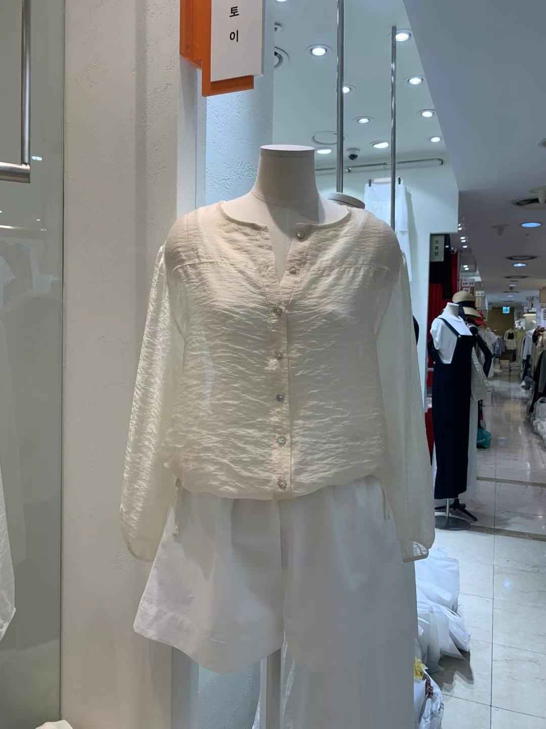 UN.TOY-언토이-T東大門㊣直郵女裝新款職業休閑襯衫蕾絲衫UN.TOY襯衫/蕾絲衫