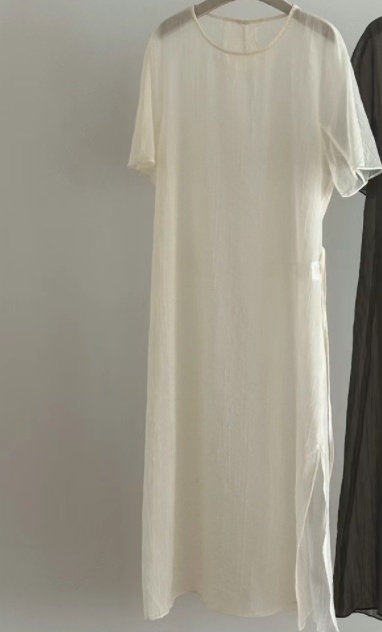 FLAT WHITE韓國代購㊣女士新品職業25春夏休閑推薦熱賣連衣裙FLAT WHITE連衣裙