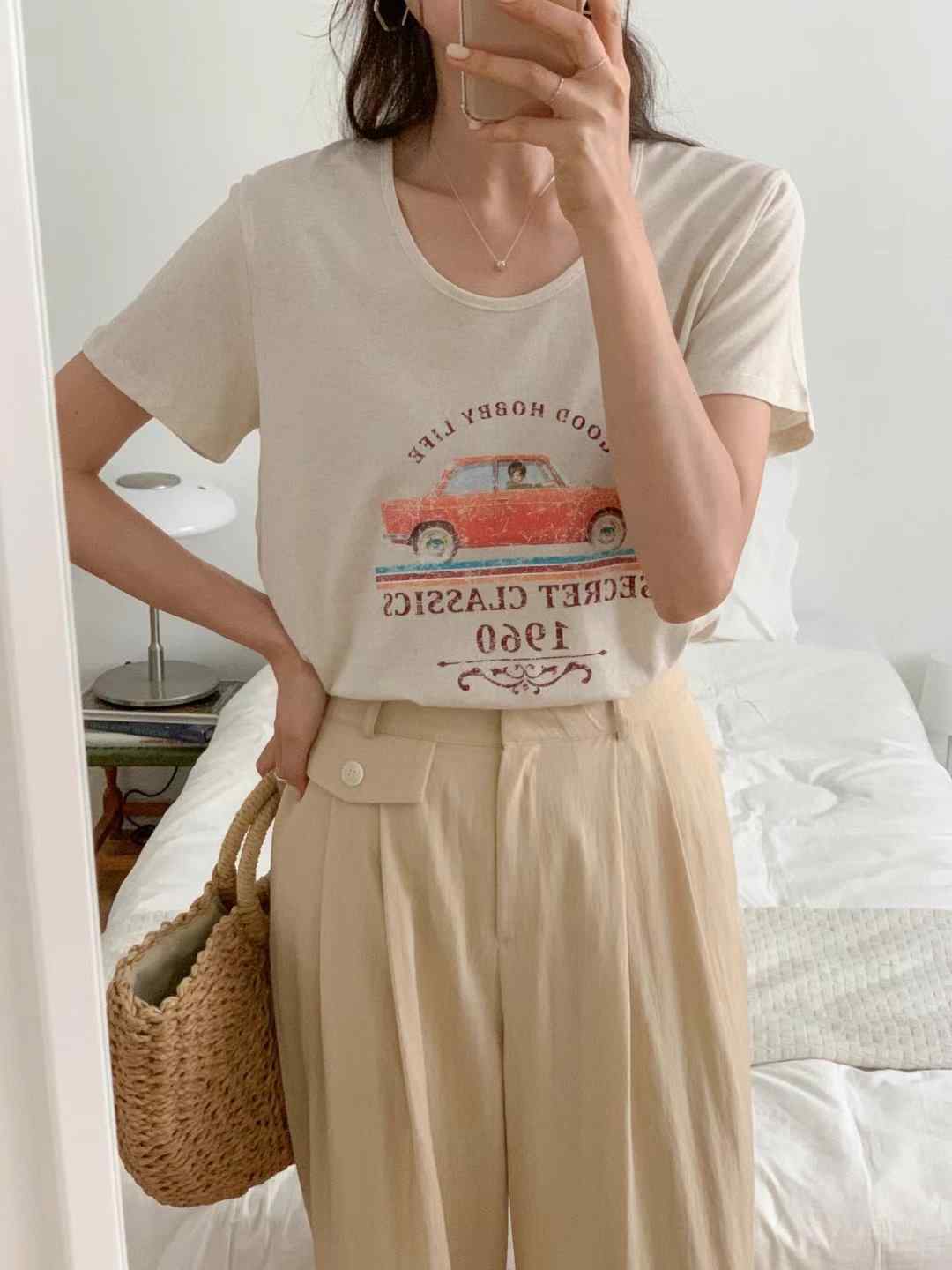 TONEOF/ARRICCHISI東大門㊣代購女士新品職業25春夏推薦T恤OHENT恤