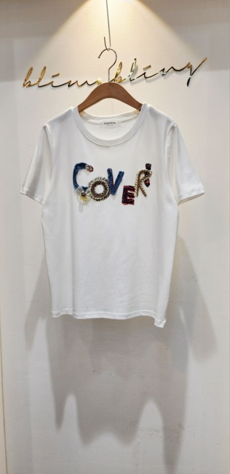 BLING BLING-S東大門㊣實拍女裝新品25春夏真品人氣時尚T恤BLING BLING-ST恤