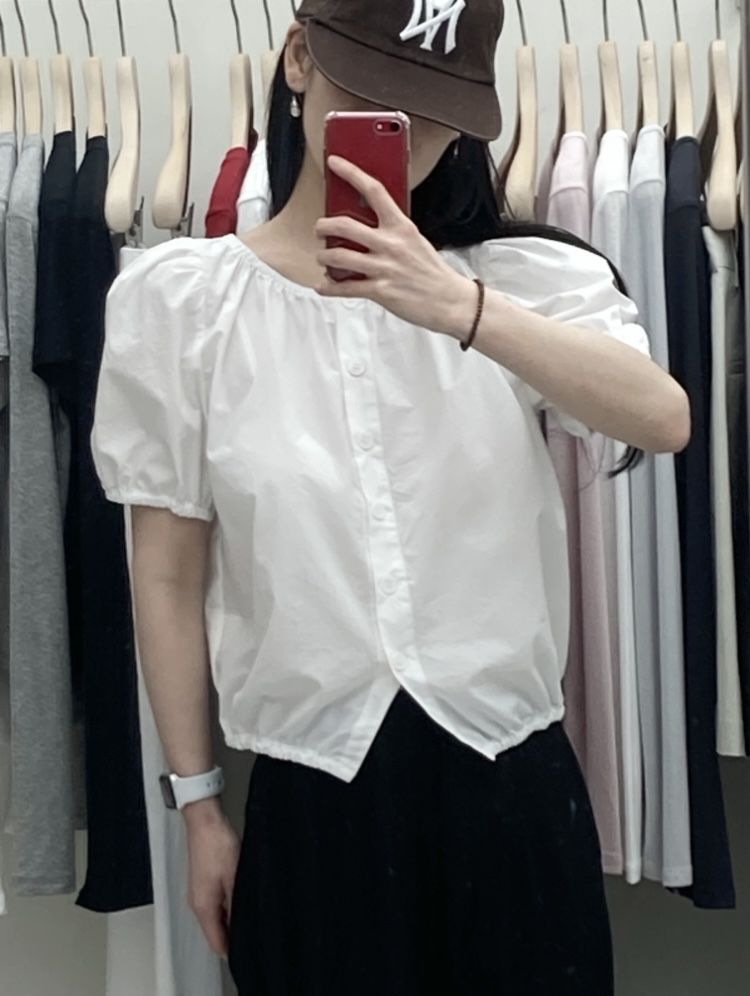 CURVY韓國直郵㊣女士新款推薦人氣職業休閑襯衫蕾絲衫兩面可穿CURVY襯衫/蕾絲衫