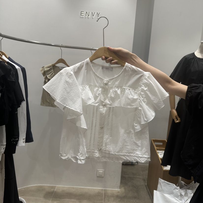 ENVY東大門㊣代購女士新款推薦人氣熱賣25春夏時尚襯衫蕾絲衫ENVY襯衫/蕾絲衫