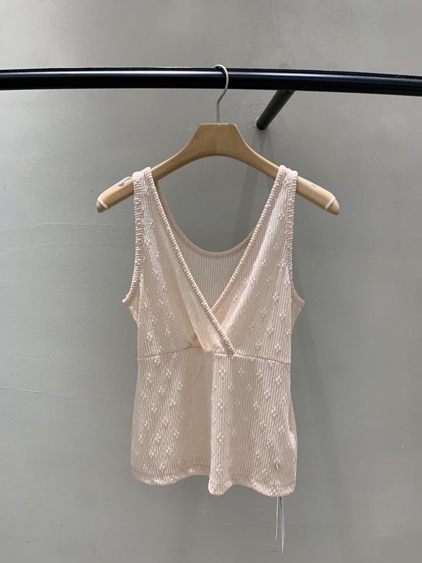 BOUTIQUE SEOUL-P東大門㊣直郵女裝新款人氣吊帶背心蕾絲花But ton/BOUTIQUE SEOUL吊帶/背心