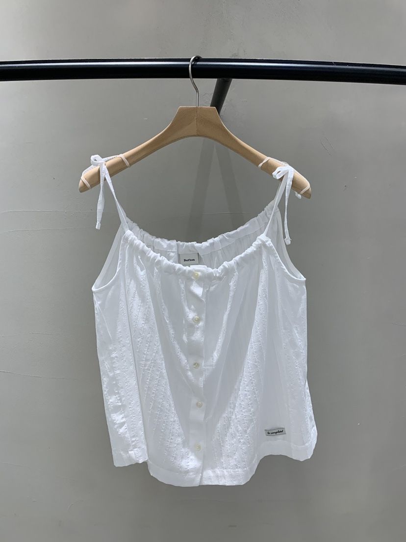 BOUTIQUE SEOUL-P東大門㊣代購女士新品休閑推薦吊帶背心But ton/BOUTIQUE SEOUL吊帶/背心