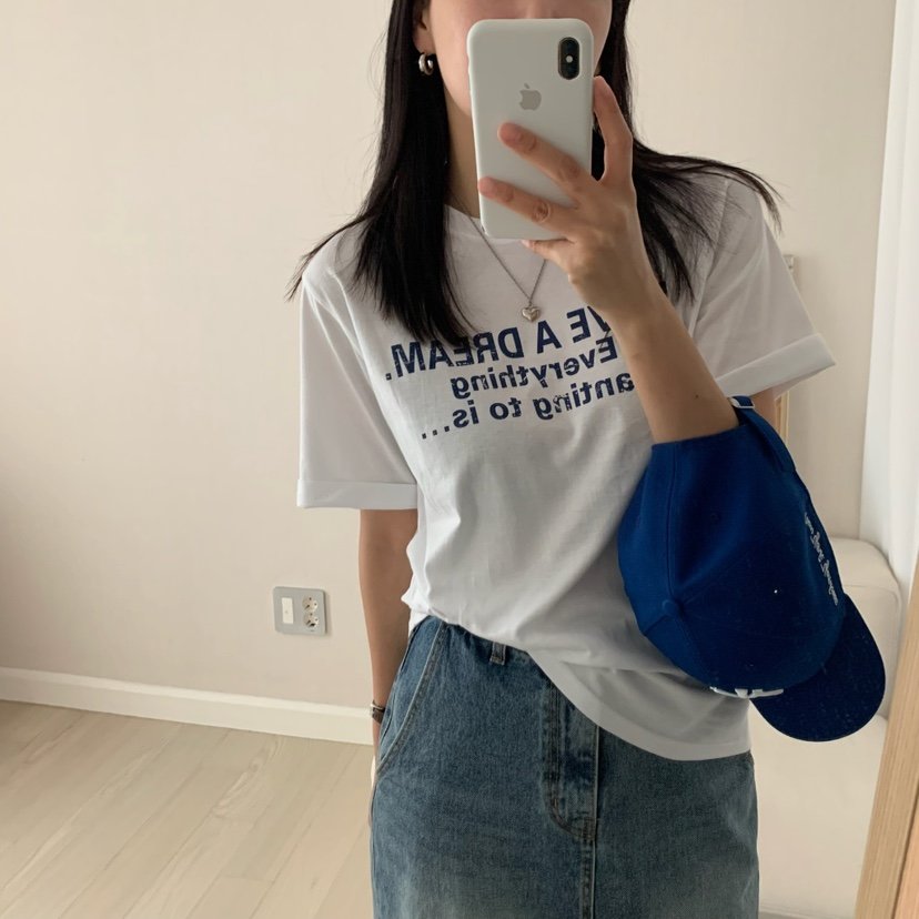 HELLO JINI東大門㊣實拍女士新款推薦休閑熱賣真品25春夏T恤HELLO JINIT恤