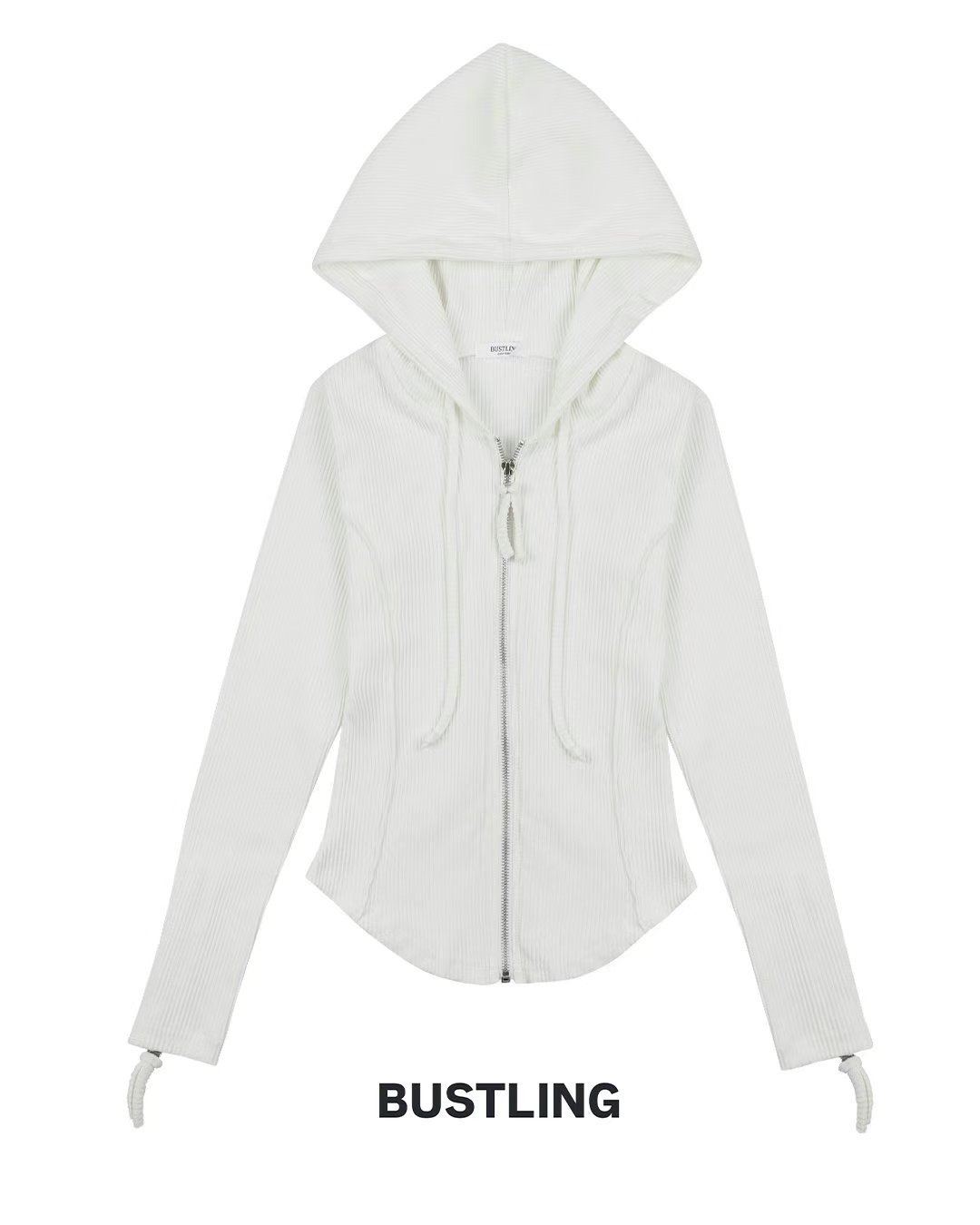 BUSTLING韓國直郵㊣女裝新款時尚休閑人氣真品推薦針織衫拉鏈BUSTLING針織衫