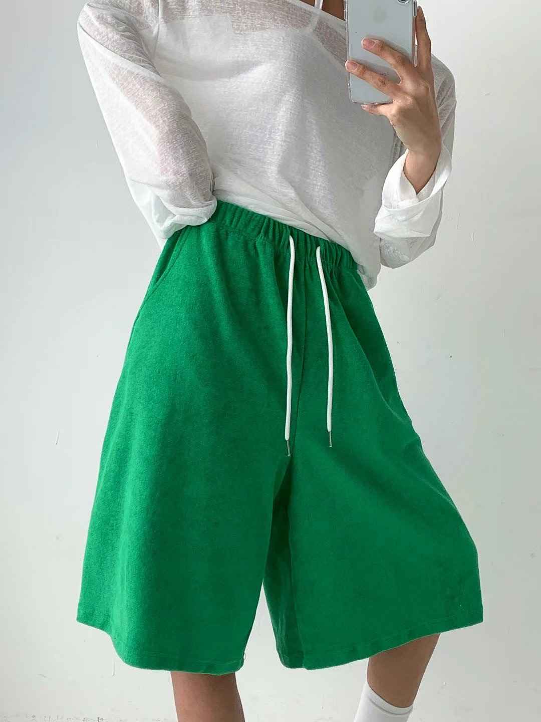 BUSTLING東大門㊣實拍女裝新品時尚人氣推薦熱賣25春夏短褲BUSTLING短褲