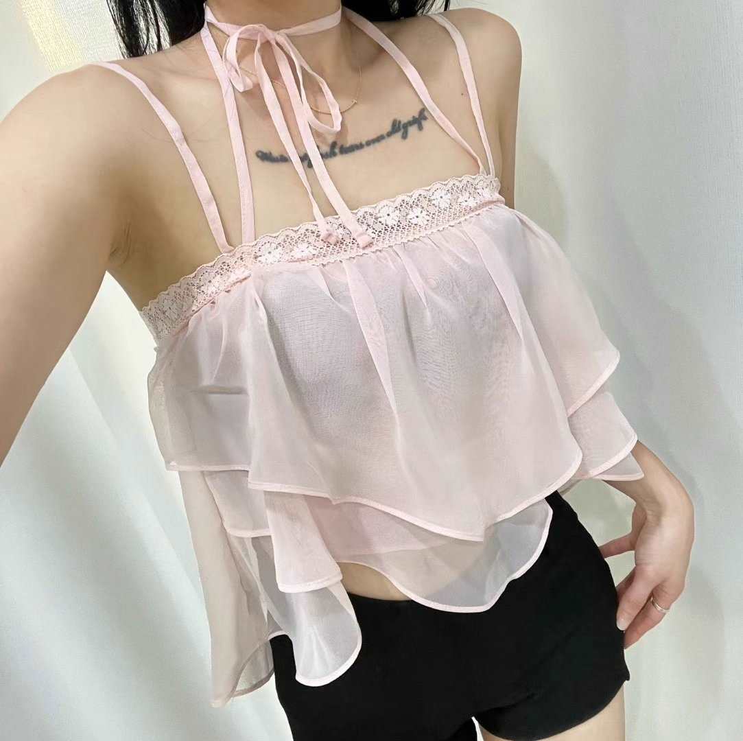 BOY MEET GIRL-T韓國代購㊣女裝新品真品休閑人氣吊帶背心BOY MEET GIRL-T吊帶/背心